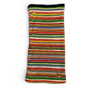Buff Polar Reversible Neck Gaiter Fleece Lined Striped Multicolor Neck Warmer
